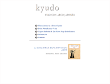 Tablet Screenshot of kyudo-spain.com